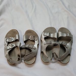 Merrell Kids Silver Sandals-2 pairs